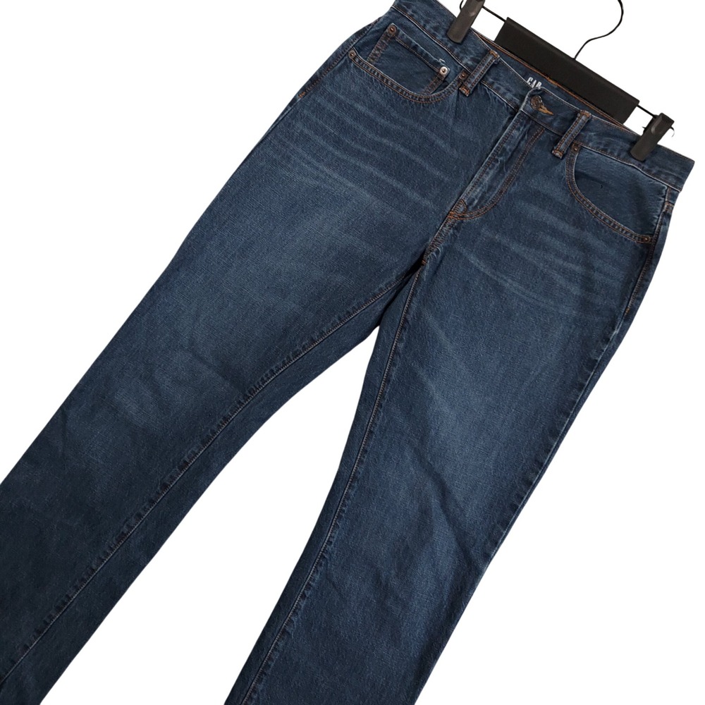 GAP Straight Jeans Men 31x32 Blue Denim 100% Cotton Classic Fit 1166